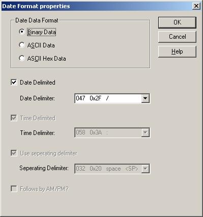 Format Date and Time The Date device data format option allows the user to specify how date or date/time data will be formatted.