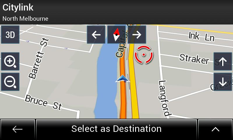 When there is no GPS position, the current position arrow is transparent. It shows your last known position.