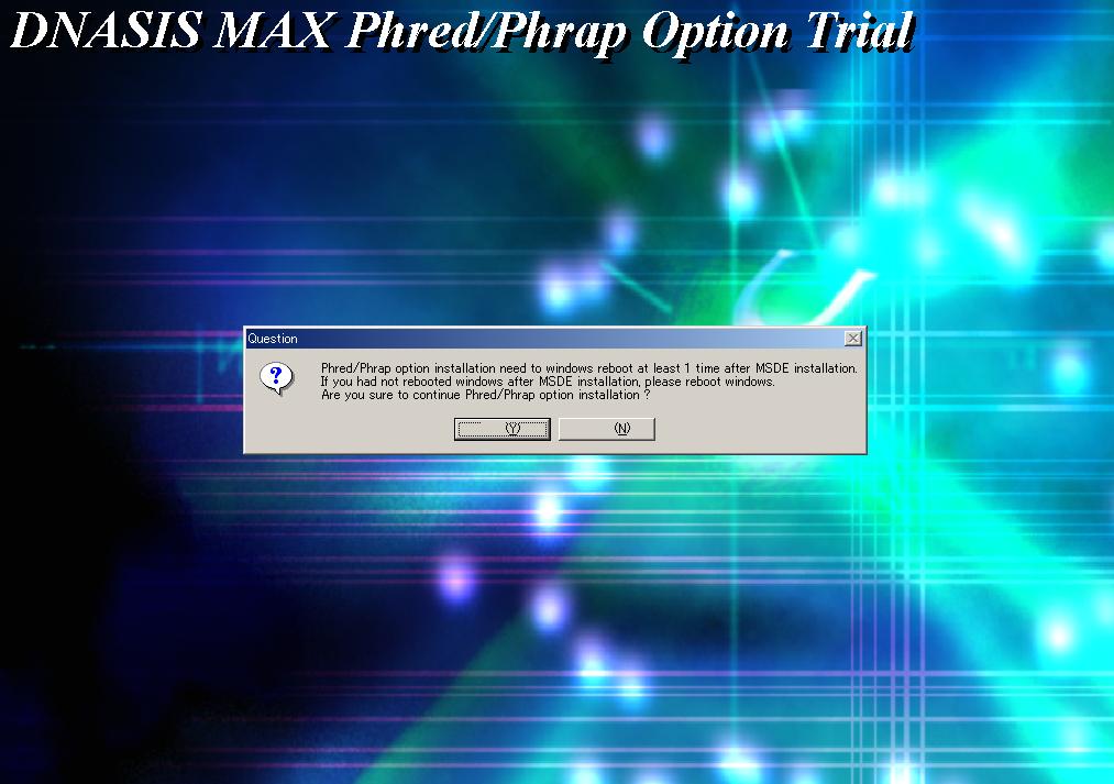 Phred/Phrap Figure 7-1: Phred/Phrap Option Installer Phred/Phrap is an optional feature in DNASIS MAX.