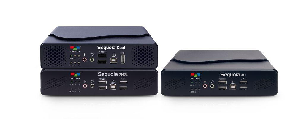 Sequoia Series Compact multiviewer integrated with KVM switch Simultaneously monitor and control up to 4 source computers on one display Cascade up to 5 Sequoia devices and control a maximum of 20