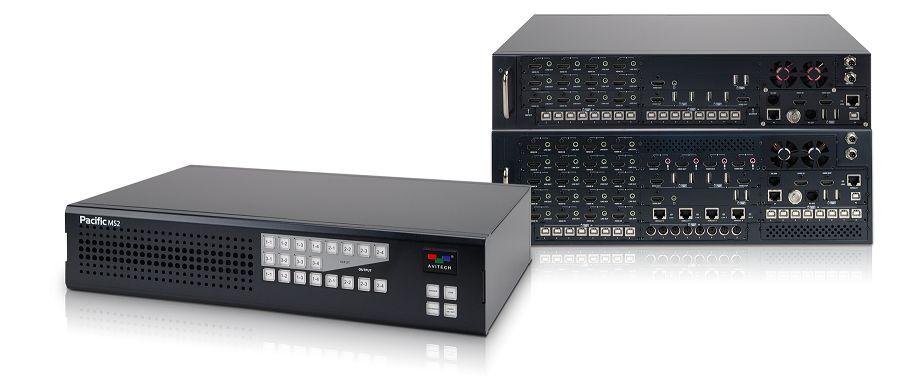 Pacific MS New 4K-compliant HDMI/SDI matrix switcher integrated with multiviewer and KVM switch into one fieldconfigurable enclosure Modular card-based design with wide selection of hot-swappable I/O
