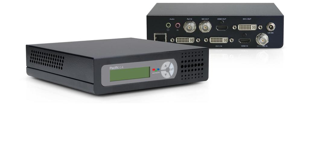 Pacific C-A All-in-one, multi-format converter with scaler Auto-sensing input resolution up to 1920x1200 resolution (WUXGA) and full HD 1080p Converts extensive range of graphics and video sources to