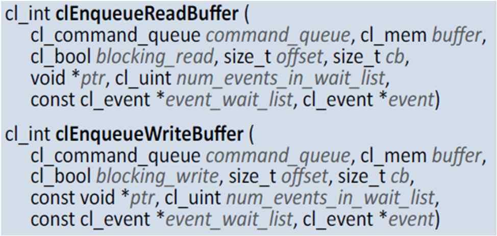 Read/Write Buffer Synchronization of contents between an array on Host