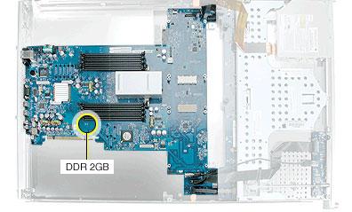 Important: There are two versions of the Xserve G5 logic board that must be replaced like-for-like.