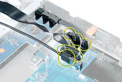 Procedure 1. Disconnect the FireWire cable from the logic board 2.