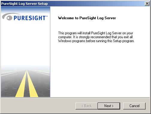 Installing PureSight Log Server on a Windows Platform