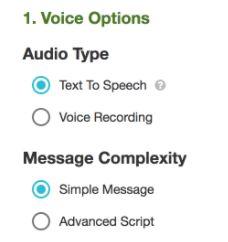 3.32 Create /Edit Voice Message. There are 4 ways messages Voice messages can be created: 1.