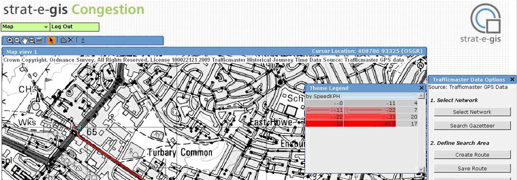 Crown Copyright LA 1000 22121 2009. Congestion Data Source: Trafficmaster GPS Data 7.