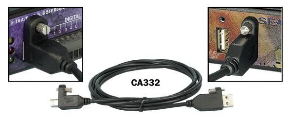 Item# CA356 The CA356 is a 72 USB cable with a SeaLATCH type B connector and a standard USB type A connector.