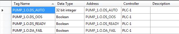 PLC and HMI was simple for this application List of tags matched in a table to compare the tag name of