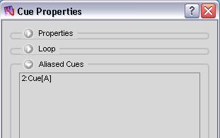 Working with cuelists Inserting a Move in Black cue Alias cues Alias cue tiles are marked with a small Alias icon and you can view the cues that are aliased to each other in the Aliased cues section