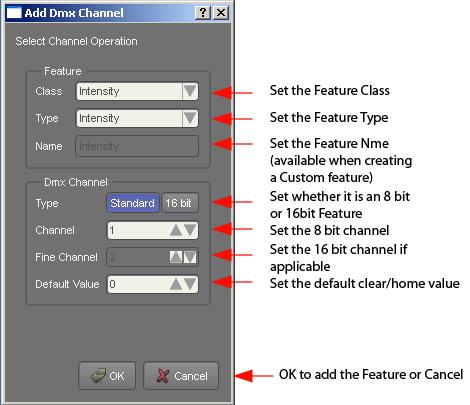 DMX Chart tab: Appendix 6 The Fixture Editor This icon Adds a slot to a colour or gobo wheel channel.. Inactive until a channel is created.