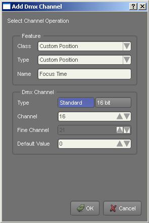 Appendix 6 The Fixture Editor DMX Chart tab: Channel 16,17 and 18: Timing channels These three channels differ from the previous channels created in that they do not map to generic controls.