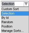 Custom sort includes several advanced options as described below. the order in which you selected them on the Fixtures chooser layout. ID number order. random order.