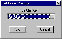 10. Click Set. 11. Repeat steps 7 through 10 for all items included in the price change. 12. Click Save and exit the Price Changes function. Activating a Price Change at a Specific Time 1.