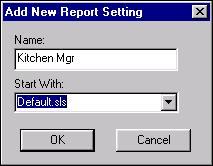 Working with Custom Report Settings Your reports display sections in a certain order and contain settings which dictate how you generate the report.