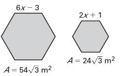 Challenge The two polygons are similar.