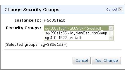Task C: Delete the 2009-07-15-default Security Group 4.
