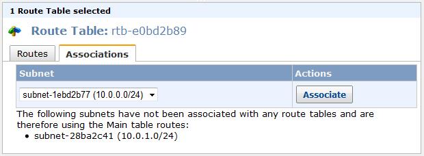This section describes how to create a custom route table with the necessary route and associate the subnet with that table. For more information about route tables, see Route Tables (p. 111).