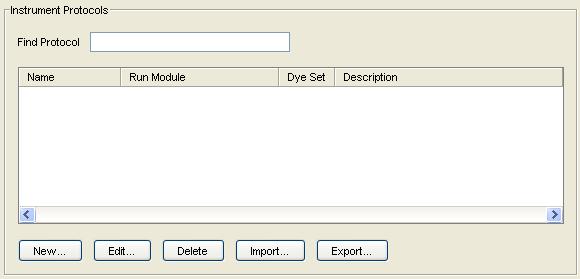 Setting Up the Data Collection Software Importing an Instrument Protocol 1. In the Navigation pane of the Data Collection Software, select GA Instruments <Instrument Name> Protocol Manager. 2.