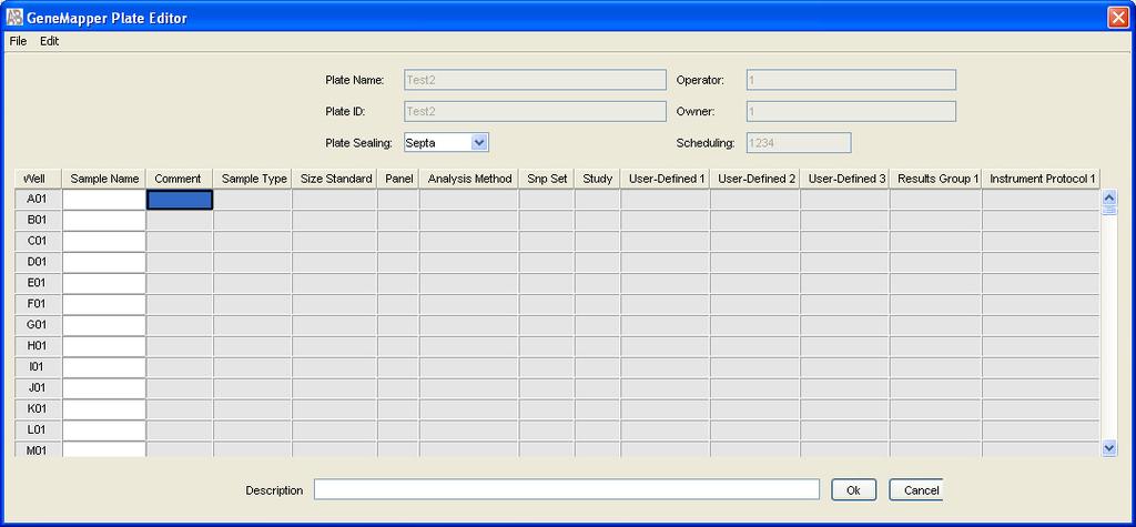 Creating and Saving Plate Records j. Select a results group from the drop-down list. The drop-down list also provides the following options: New Opens the Results Group Editor dialog box.