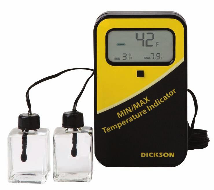 THERMOMETERS / INDICATORS Vaccine Alarm Thermometer MM120/125 LCD display shows current