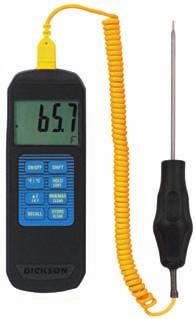 indicator High/Low alarms Temperature range -58 to ±122 F (-50 to 50 C) MM120 One Probe.