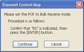 If you want to preserve the settings of the PCR s current memory, you must save them as one of the internal control maps. (-> Saving a control map (p. 9)) fig.editort1-e.