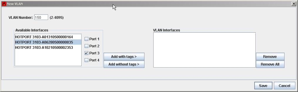 13. At the New VLAN screen, configure the following: VLAN Number Enter any value between 2 and 4095.