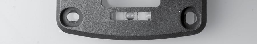 The cable entry point is 95mm below the top of the bracket. The cable can enter from the rear of the bracket so that it is completely hidden from view.
