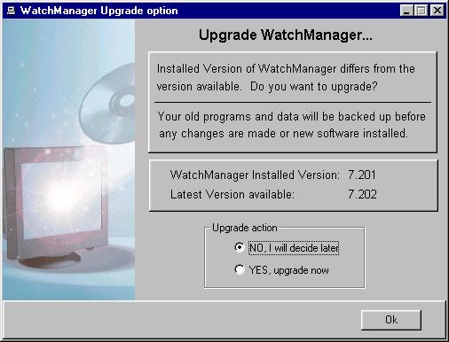 Upgrading WatchManager 20 Last but not least... Once the Installer and upgrade program has completed, close all programs and restart your PC.