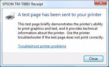 The Properties screen of the printer appears. Click the [Print Test Page] button to start test printing. Print Test Page of the APD does not print all the data, unlike normal Print Test Page does.