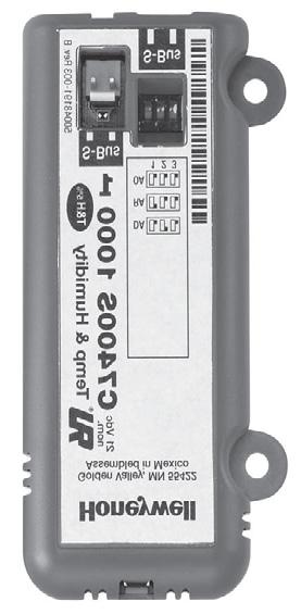 Sensor Options When the Enthalpy option for the OA is selected, the Honeywell sensor C7400S100 needs to be used. For factory Enthalpy option the sensor is installed and connected. (ILL.
