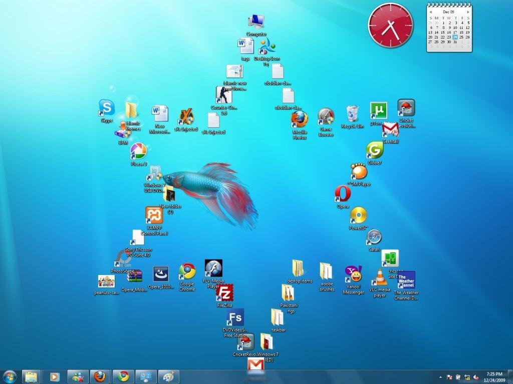 One of the neatest features about Microsoft Windows is that your desktop may not look anything like the one above!