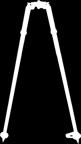 1 mm) OD poles can be loaded through the top `Legs (independently) extend to 6 feet (1.