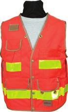 LIGHT-DUTY SAFETY VESTS 8067-Series Heavy-Duty Safety Utility Vest Built with Cordura `Vest is made of heavy-duty, water-repellent 1000
