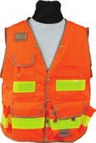 Yellow 66 (J) 8067-66-FOR Fluorescent Orange 66 (J) 8069-Series Safety Utility Vest Designed to meet ANSI/ISEA Class 2 Standards `Vests are