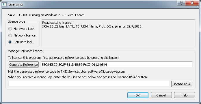6. Starting Ipsa Ipsa can now be started to check the installation and licensing is correct. 1. Open Ipsa from the Start menu > All Programs > Ipsa 2.5 > Ipsa2 2.