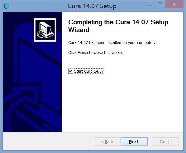 Cura configure After installing Cura, Start up Cura and go to the next page to configure the software for