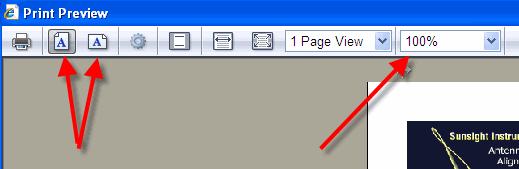 9) Verify that you are printing in the correct orientation for the report you have selected. a. Site Alignment Results Report Landscape orientation b.