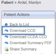 Download CCD The Download a Continuity of Care