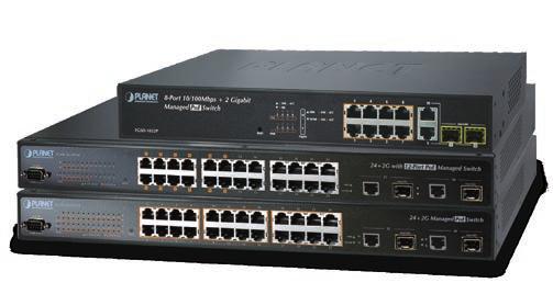 32 over Ethernet Managed 802.3af Switches FGSD / FGSW Series FGSD-1022P 10/100Base-TX with IEEE 802.