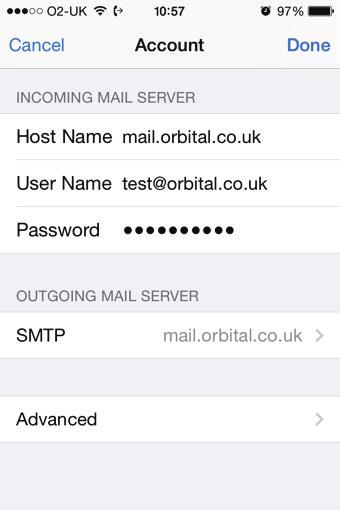 Add an email account on your iphone, ipad, or ipod touch continued 5.