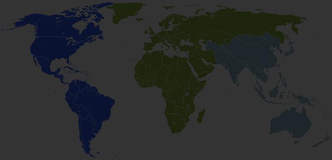 HCS Global Deployments (By Region) 58 Countries 131 Partners