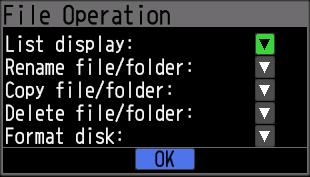 Select the recorded file or folder (Multiple files/folders can be selected) you want to copy, and then select the copy destination (another folder, etc.
