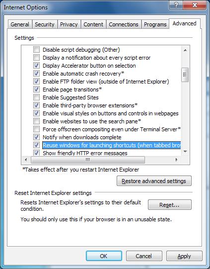 To display the FTP site with Explorer, it is necessary to set the Internet option in advance.