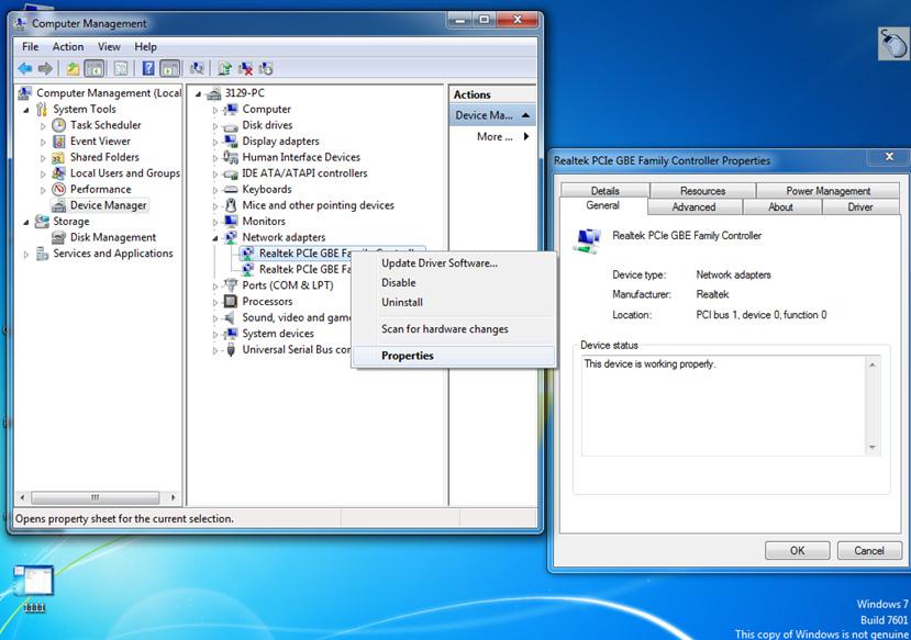 Click Device Manager and select Network adapters.