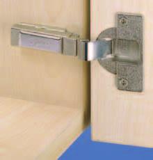 Intermat 9935 95 Opening Angle for Profile Doors up to 43mm Concealed Hinges Intermat 9935 95º Opening Angle for Profile Doors up to 43mm Concealed hinges, snap-on assembly, integrated door overlay