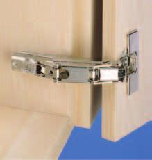 Intermat 9956 120-165 Opening Angle Concealed Hinges Intermat 9956 165º-120º Opening Angle Concealed wide-angle hinge, snap-on assembly, integrated door overlay and eccentric depth adjustment.