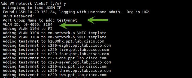 port groups with assigned VLANs in the vm-networks vswitch can be created.